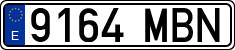 License plates of Spain, Ordinary (2000)