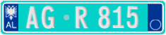 License plate of Albania, Trailers (2011)