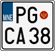 License plate of Montenegro, Motorcycles