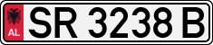 License plate of Albania, Cars (1993)