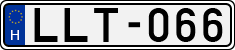 license plates of Hungary, Cars (1990)