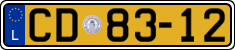 License plate of Luxembourg, Diplomatic