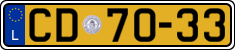 License plate of Luxembourg, Diplomatic