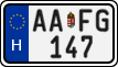 license plates of Hungary, Regular plates (2022)
