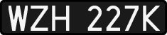 License plates of Poland, 1976 year system
