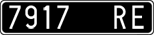 License plate of Italy, Cars (1927 year series)