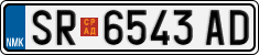License plate of North Macedonia, Regular plates (2012)