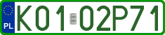 License plates of Poland, Professional plates