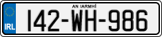License plate of Ireland, Regular plates
