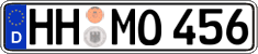 German license plate, Regular plates