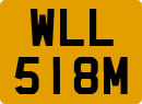 License plate of the United Kingdom, 1963 year system