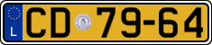 License plate of Luxembourg, Diplomatic