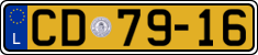 License plate of Luxembourg, Diplomatic