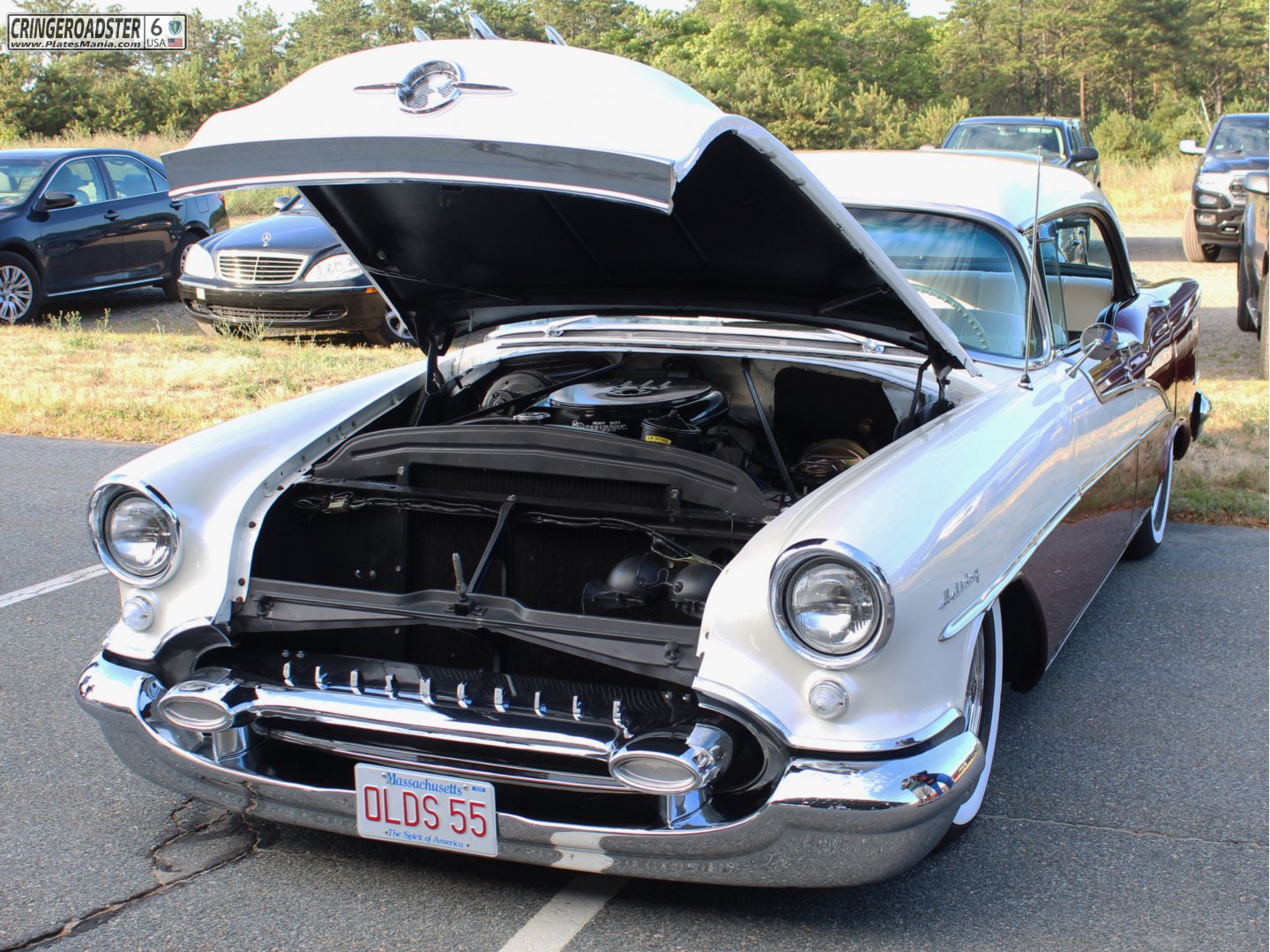 OLDS 55, Oldsmobile 88 2nd gen 1955 4-door Hardtop (3639; B-body), 1st facelift, 1954–1955