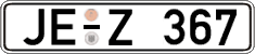 German license plate, Regular plates