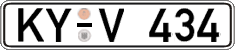German license plate, Regular plates
