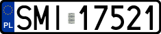 License plates of Poland, Regular car plates