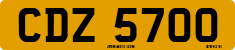 License plate of the United Kingdom, Northern Ireland (1966)
