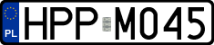 License plates of Poland, Authorities