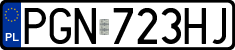 License plates of Poland, Regular car plates