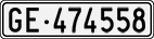 License plate of Switzerland, Cars