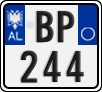 License plate of Albania, Motorcycles (2011)