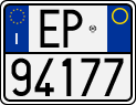 License plate of Italy, Motorcycles (1994 year series)
