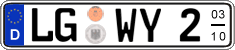German license plate, Seasonal plates