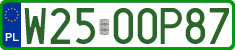 License plates of Poland, Professional plates