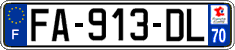 French license plate, SIV (ordinary)