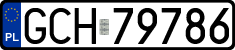 License plates of Poland, Regular car plates