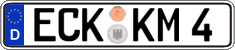 German license plate, Regular plates
