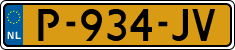 License plate of the Netherlands, Cars