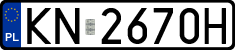 License plates of Poland, Regular car plates