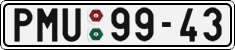 License plate of the Czech Republic, Cars (1960)