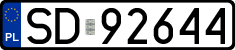 License plates of Poland, Regular car plates
