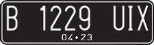 License plate of Indonesia, Regular plates