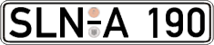 German license plate, Regular plates
