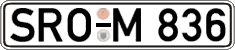 German license plate, Regular plates