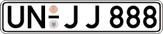 German license plate, Regular plates