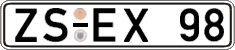 German license plate, Regular plates
