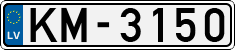License plate of Latvia, Regular car plates