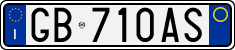 License plate of Italy, Cars (1994 year series)