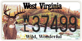 West Virginia, Specialty plates (X/X 12345)