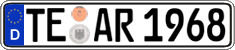 German license plate, Regular plates