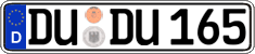 German license plate, Regular plates