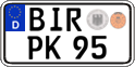 German license plate, Regular plates
