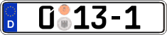 German license plate, Diplomatic