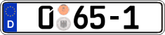 German license plate, Diplomatic
