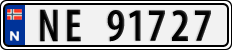 License plate of Norway, Cars